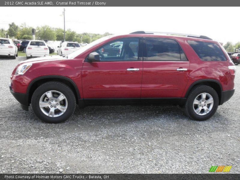 Crystal Red Tintcoat / Ebony 2012 GMC Acadia SLE AWD