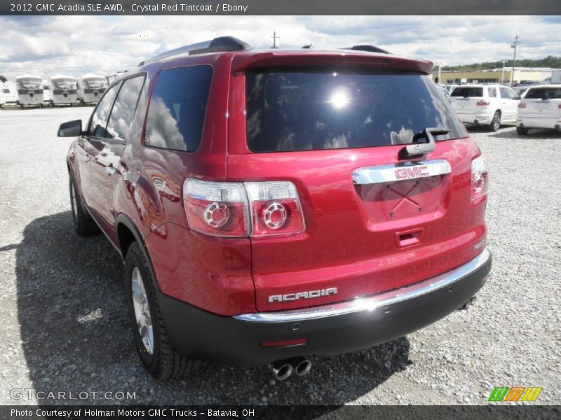 Crystal Red Tintcoat / Ebony 2012 GMC Acadia SLE AWD