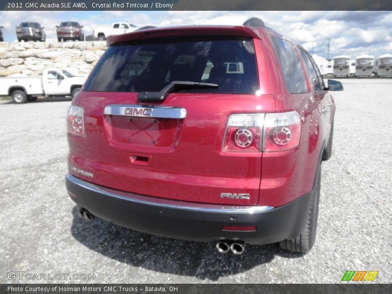 Crystal Red Tintcoat / Ebony 2012 GMC Acadia SLE AWD