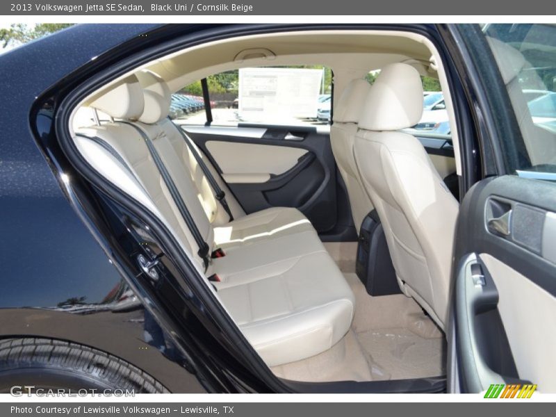 Black Uni / Cornsilk Beige 2013 Volkswagen Jetta SE Sedan
