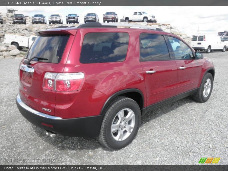 Crystal Red Tintcoat / Ebony 2012 GMC Acadia SLE AWD