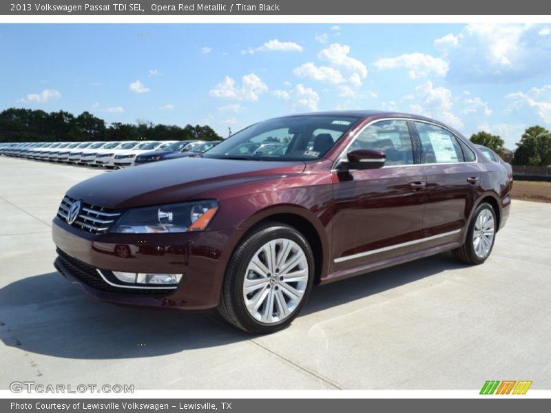 Opera Red Metallic / Titan Black 2013 Volkswagen Passat TDI SEL