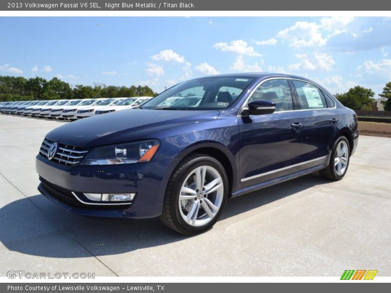Night Blue Metallic / Titan Black 2013 Volkswagen Passat V6 SEL