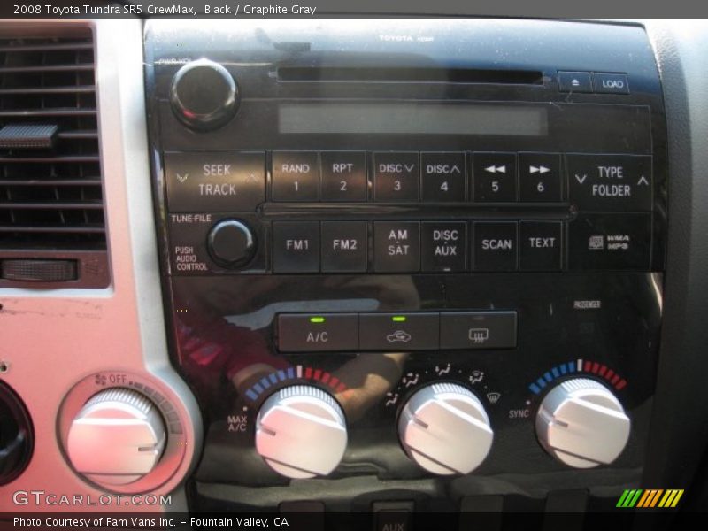 Black / Graphite Gray 2008 Toyota Tundra SR5 CrewMax
