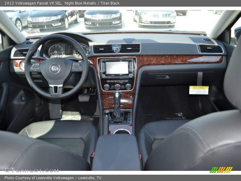 Night Blue Metallic / Titan Black 2013 Volkswagen Passat V6 SEL