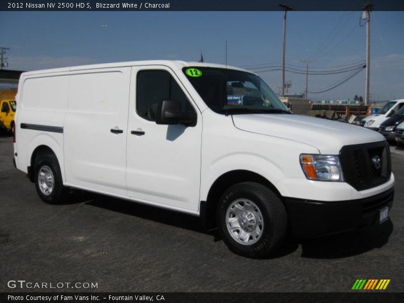 Blizzard White / Charcoal 2012 Nissan NV 2500 HD S