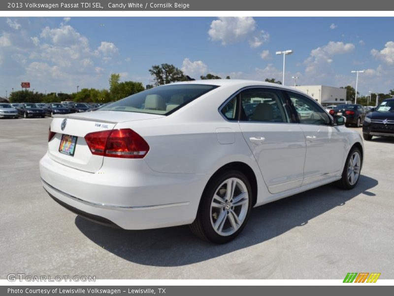 Candy White / Cornsilk Beige 2013 Volkswagen Passat TDI SEL