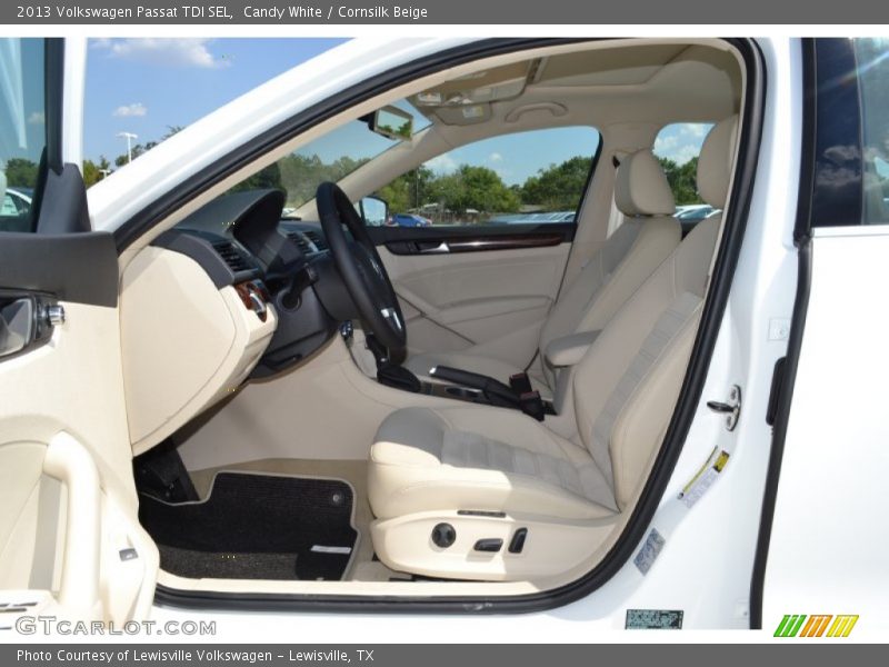 Candy White / Cornsilk Beige 2013 Volkswagen Passat TDI SEL