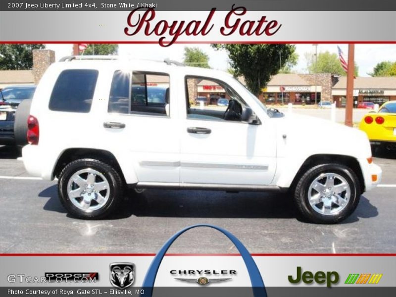 Stone White / Khaki 2007 Jeep Liberty Limited 4x4