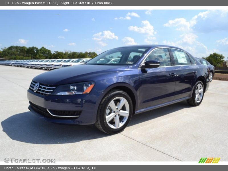Night Blue Metallic / Titan Black 2013 Volkswagen Passat TDI SE