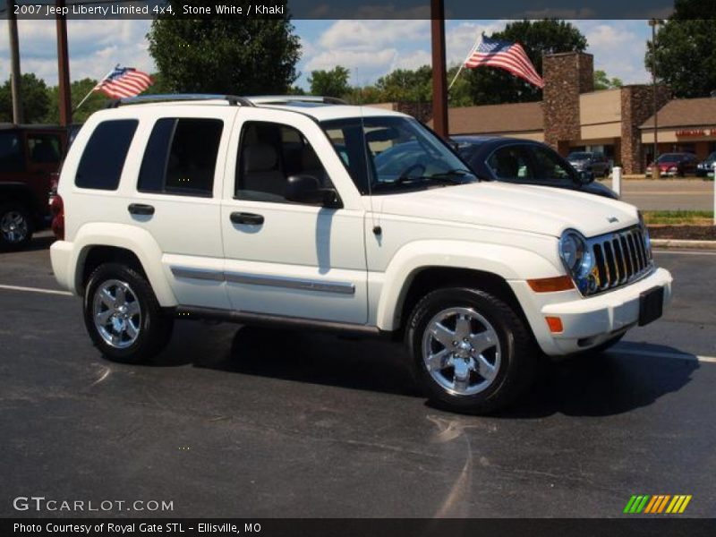 Stone White / Khaki 2007 Jeep Liberty Limited 4x4