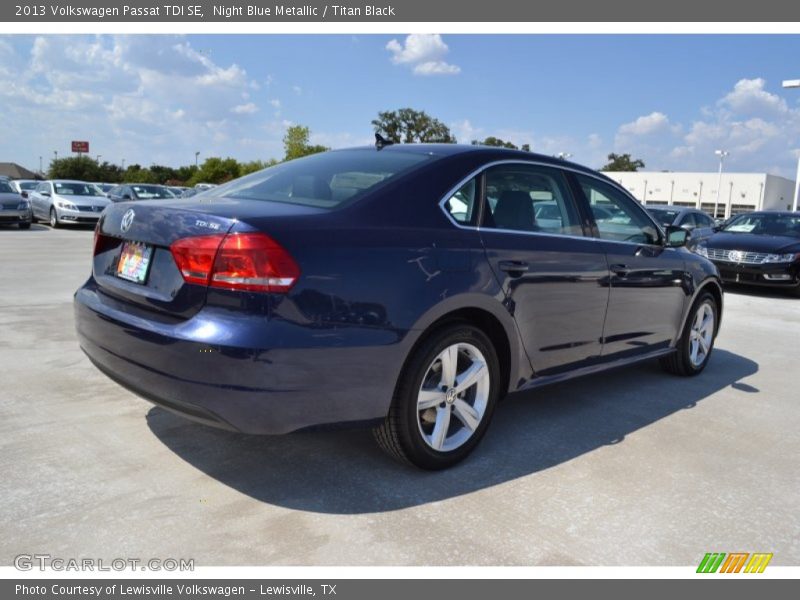 Night Blue Metallic / Titan Black 2013 Volkswagen Passat TDI SE