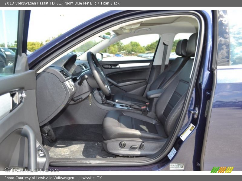 Night Blue Metallic / Titan Black 2013 Volkswagen Passat TDI SE