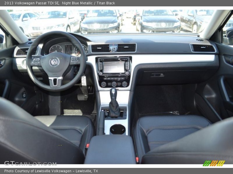 Night Blue Metallic / Titan Black 2013 Volkswagen Passat TDI SE