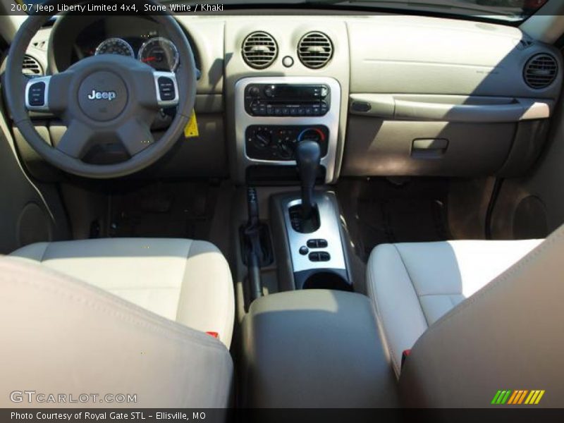 Stone White / Khaki 2007 Jeep Liberty Limited 4x4