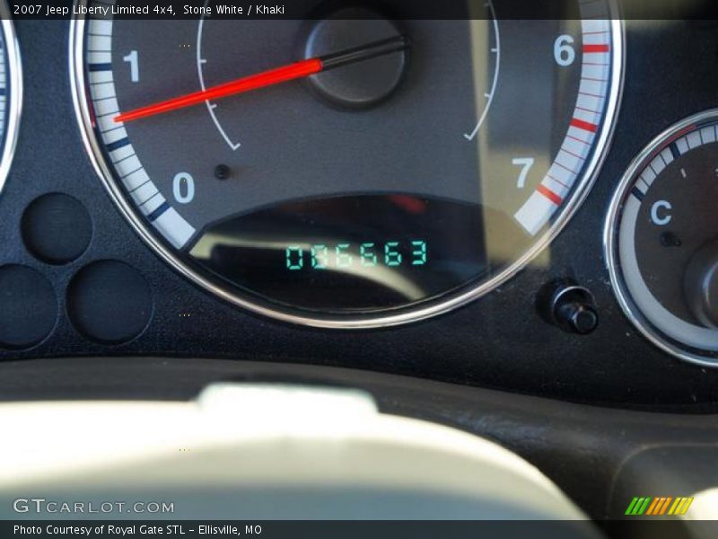 Stone White / Khaki 2007 Jeep Liberty Limited 4x4