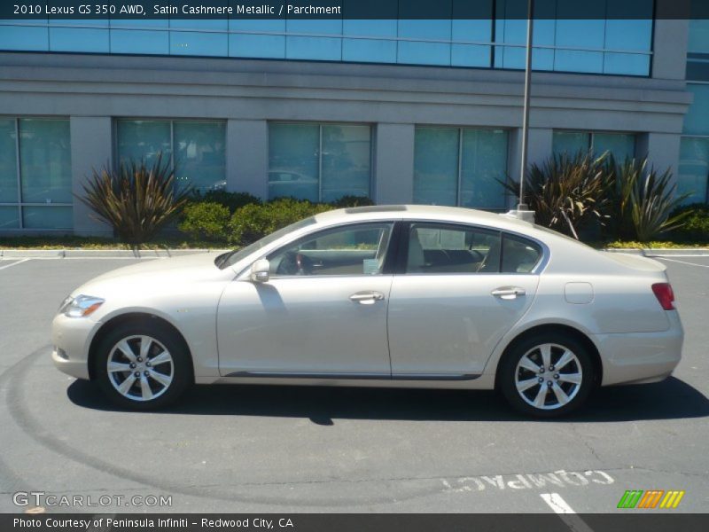 Satin Cashmere Metallic / Parchment 2010 Lexus GS 350 AWD