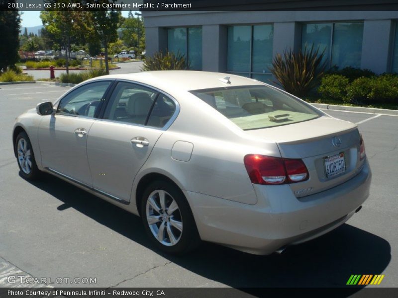 Satin Cashmere Metallic / Parchment 2010 Lexus GS 350 AWD