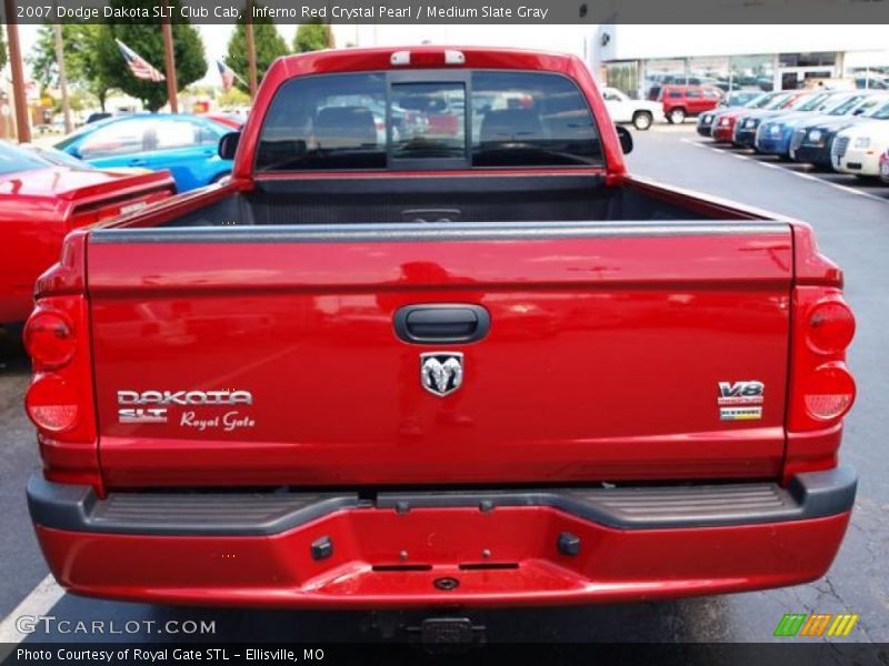 Inferno Red Crystal Pearl / Medium Slate Gray 2007 Dodge Dakota SLT Club Cab