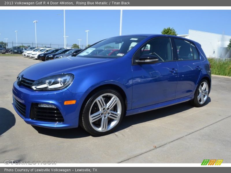 Rising Blue Metallic / Titan Black 2013 Volkswagen Golf R 4 Door 4Motion