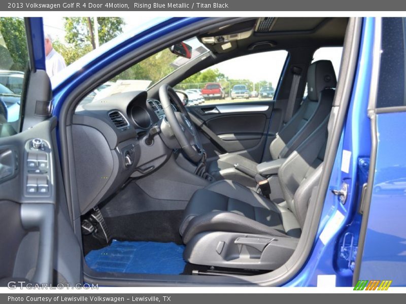 Rising Blue Metallic / Titan Black 2013 Volkswagen Golf R 4 Door 4Motion