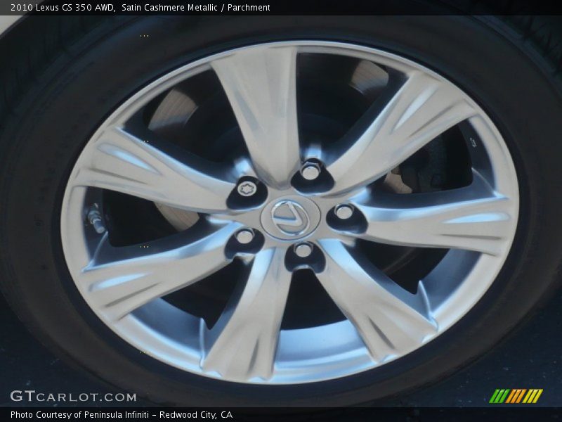 Satin Cashmere Metallic / Parchment 2010 Lexus GS 350 AWD