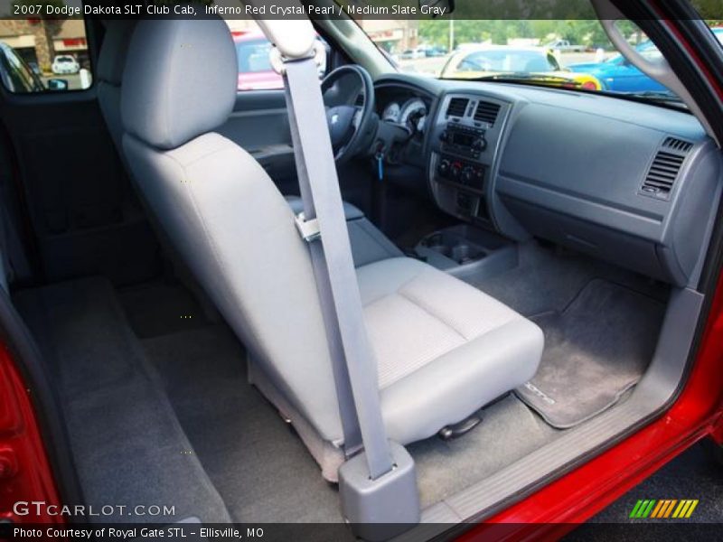 Inferno Red Crystal Pearl / Medium Slate Gray 2007 Dodge Dakota SLT Club Cab