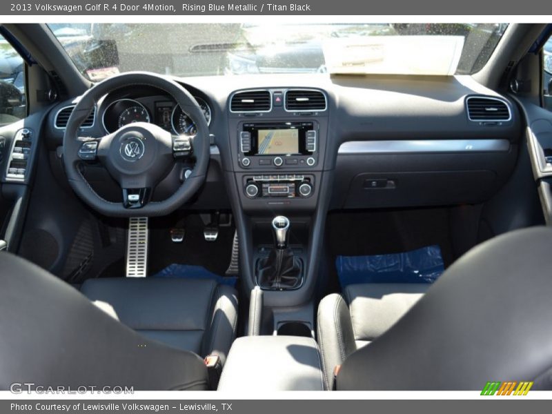 Rising Blue Metallic / Titan Black 2013 Volkswagen Golf R 4 Door 4Motion