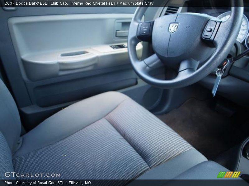 Inferno Red Crystal Pearl / Medium Slate Gray 2007 Dodge Dakota SLT Club Cab