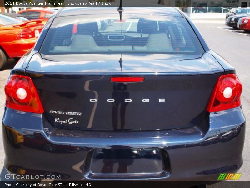Blackberry Pearl / Black 2011 Dodge Avenger Mainstreet
