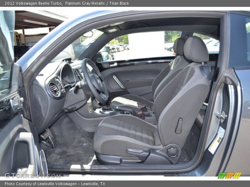 Platinum Gray Metallic / Titan Black 2012 Volkswagen Beetle Turbo