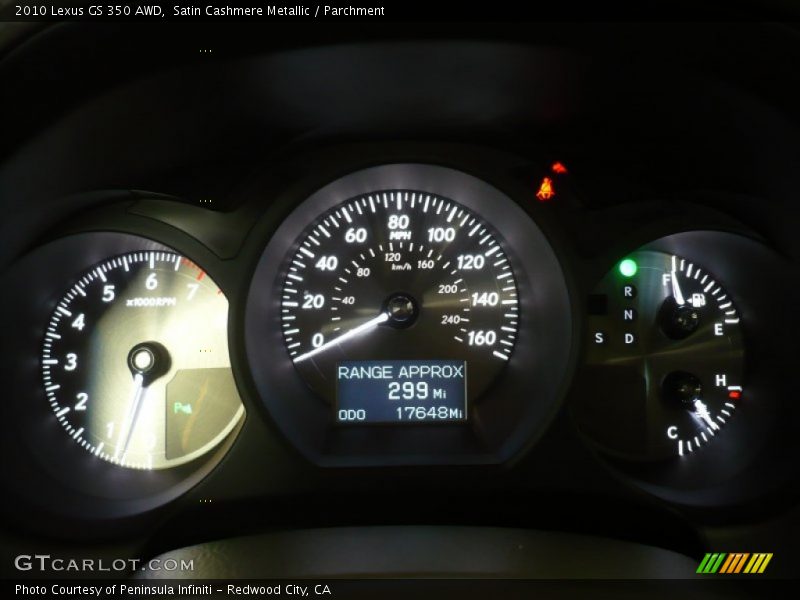 Satin Cashmere Metallic / Parchment 2010 Lexus GS 350 AWD