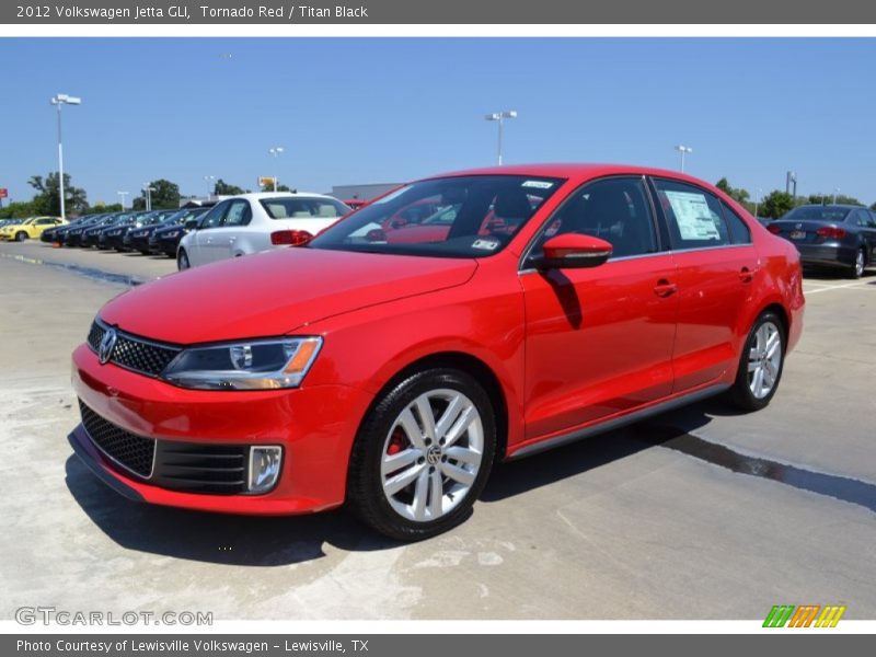 Tornado Red / Titan Black 2012 Volkswagen Jetta GLI