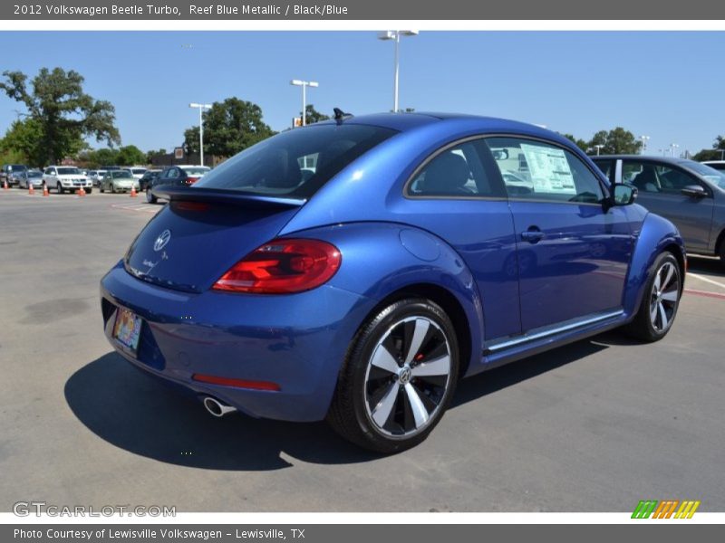 Reef Blue Metallic / Black/Blue 2012 Volkswagen Beetle Turbo