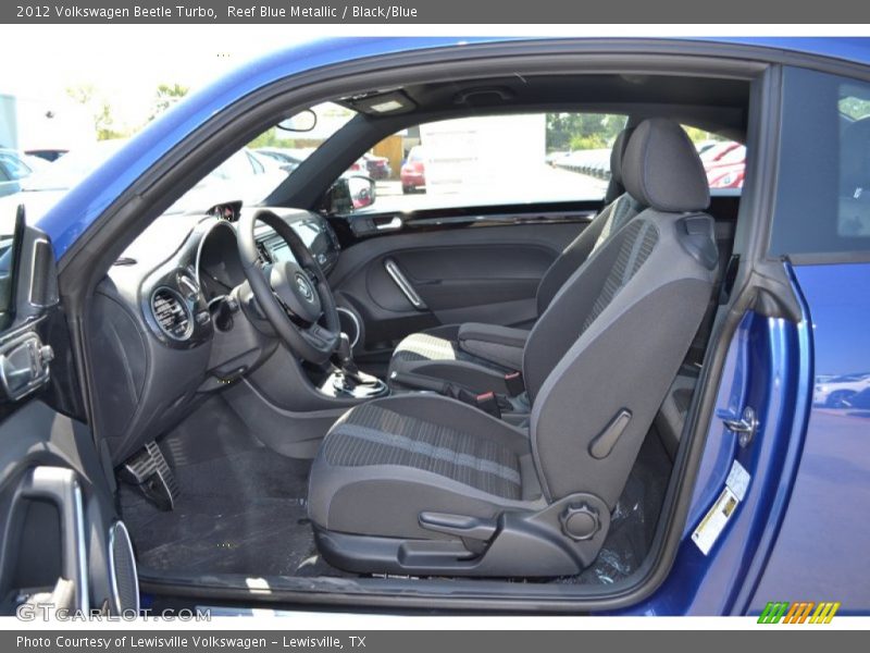 Reef Blue Metallic / Black/Blue 2012 Volkswagen Beetle Turbo