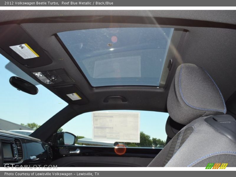 Reef Blue Metallic / Black/Blue 2012 Volkswagen Beetle Turbo