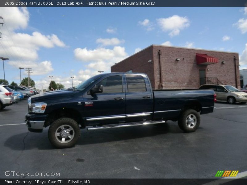 Patriot Blue Pearl / Medium Slate Gray 2009 Dodge Ram 3500 SLT Quad Cab 4x4