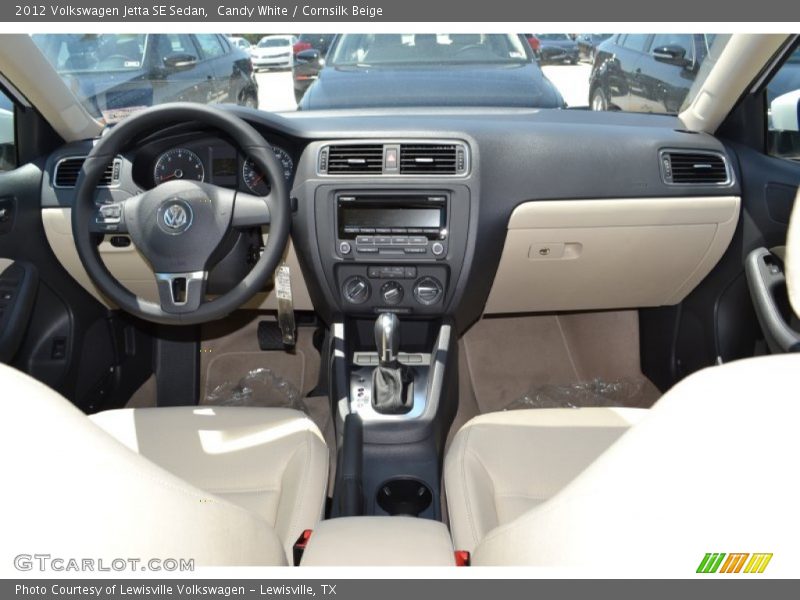 Candy White / Cornsilk Beige 2012 Volkswagen Jetta SE Sedan