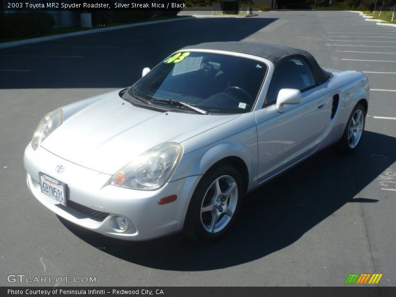 Silver Streak Mica / Black 2003 Toyota MR2 Spyder Roadster