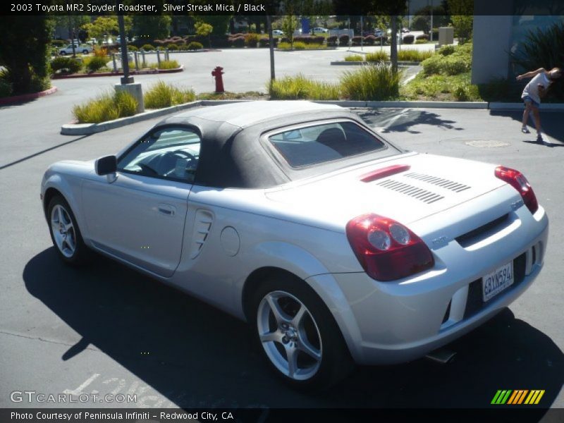 Silver Streak Mica / Black 2003 Toyota MR2 Spyder Roadster