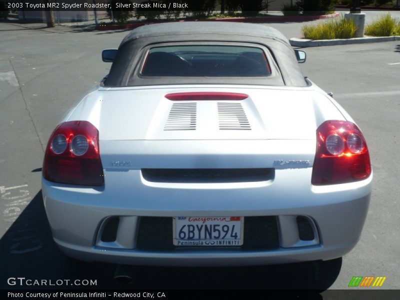 Silver Streak Mica / Black 2003 Toyota MR2 Spyder Roadster