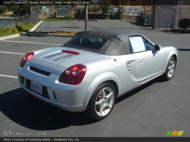 Silver Streak Mica / Black 2003 Toyota MR2 Spyder Roadster