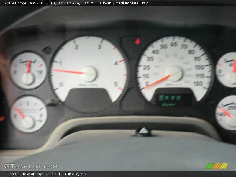 Patriot Blue Pearl / Medium Slate Gray 2009 Dodge Ram 3500 SLT Quad Cab 4x4