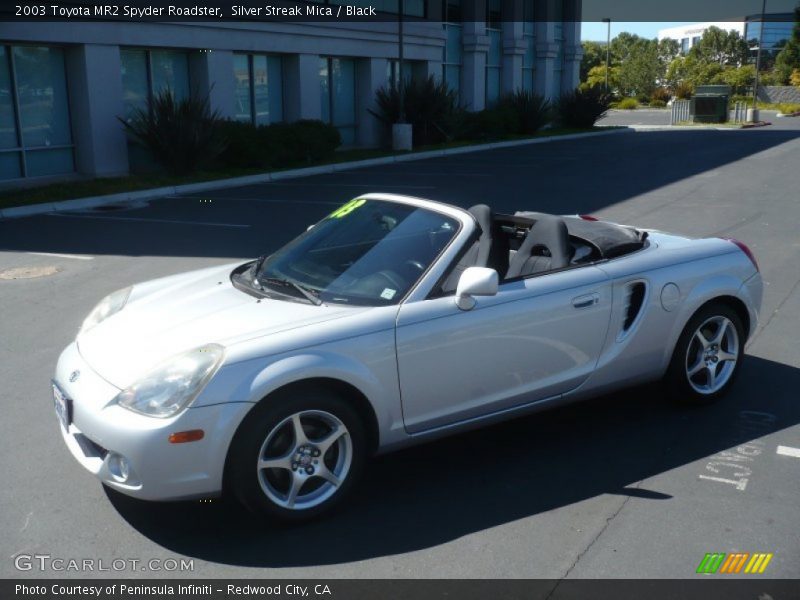 Silver Streak Mica / Black 2003 Toyota MR2 Spyder Roadster