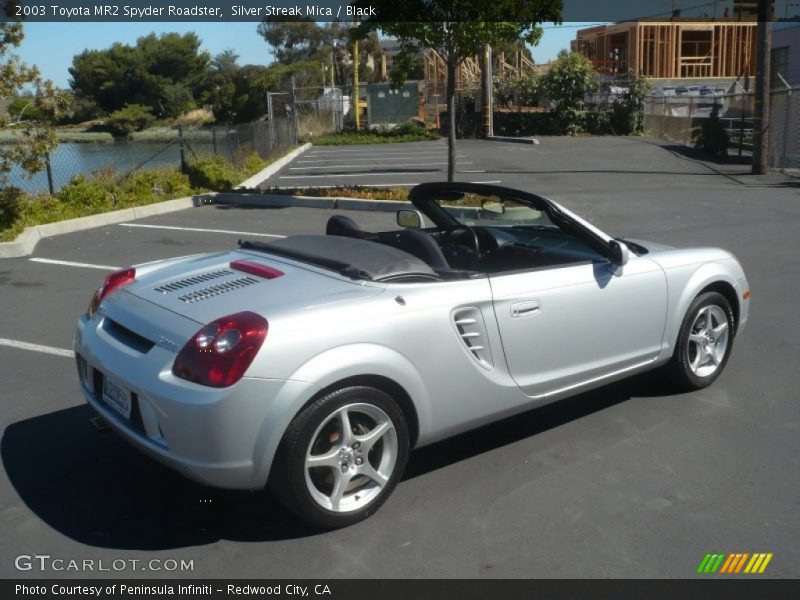 Silver Streak Mica / Black 2003 Toyota MR2 Spyder Roadster