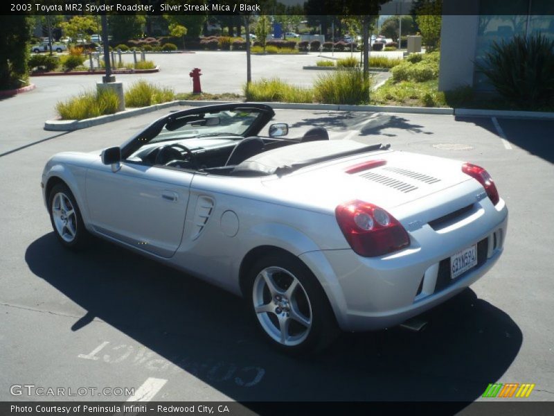 Silver Streak Mica / Black 2003 Toyota MR2 Spyder Roadster