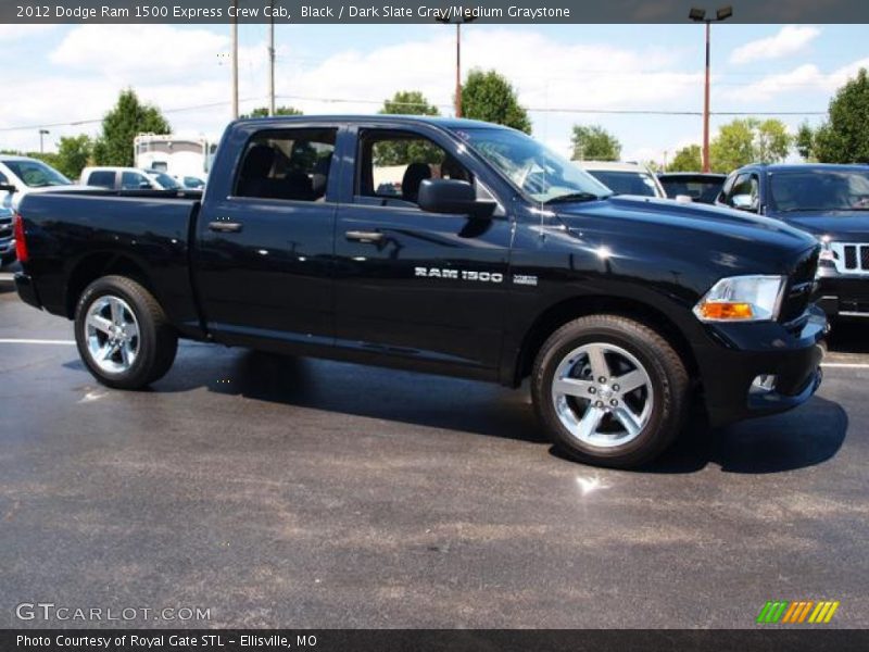 Black / Dark Slate Gray/Medium Graystone 2012 Dodge Ram 1500 Express Crew Cab