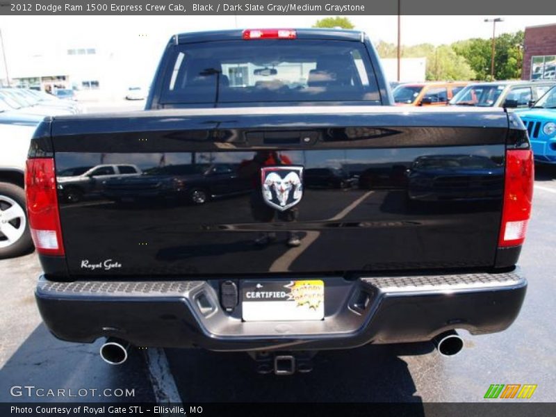 Black / Dark Slate Gray/Medium Graystone 2012 Dodge Ram 1500 Express Crew Cab