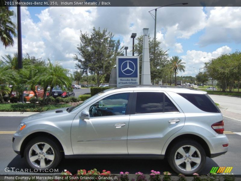 Iridium Silver Metallic / Black 2011 Mercedes-Benz ML 350