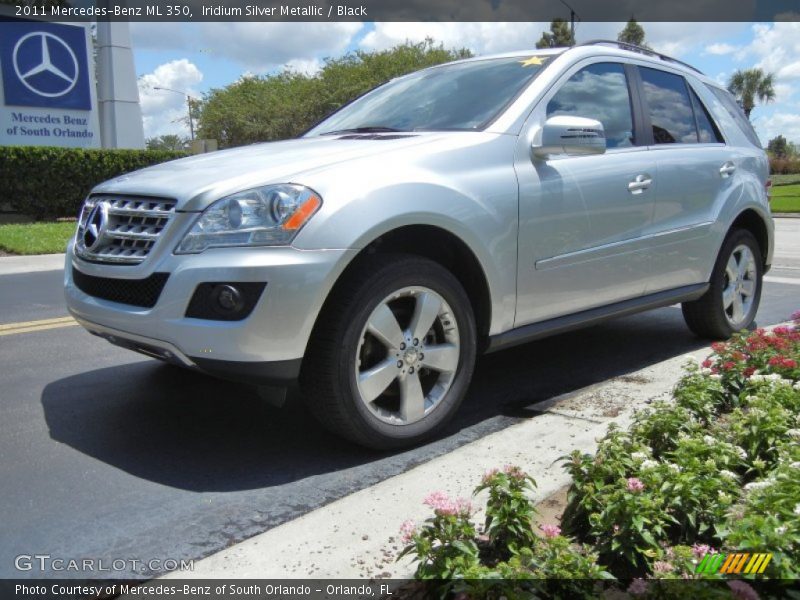 Iridium Silver Metallic / Black 2011 Mercedes-Benz ML 350